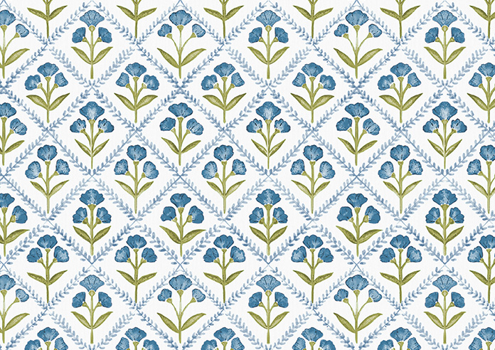 Chatsworth, Blue River - Twist&Fit Roman Blind - Image 7